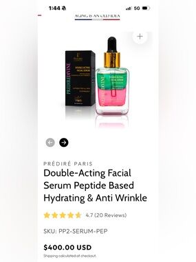 Prediredivine Double Acting Facial Serum